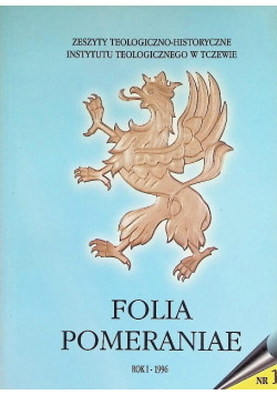 Folia Pomeraniae Nr 1