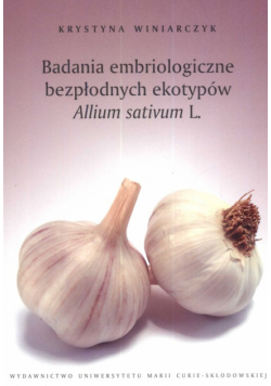 Badania embriologiczne bezpłodnych ekotypów