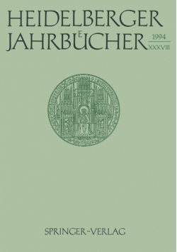 Heidelberger Jahrbücher Tom 38
