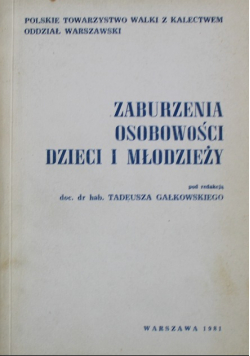 Zaburzenia osobowości dzieci i młodzieży