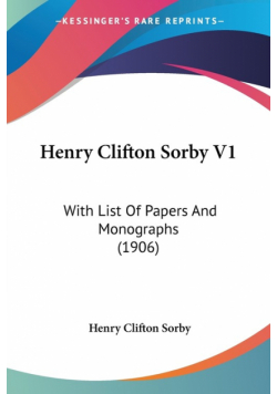 Henry Clifton Sorby V1