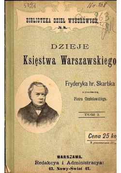 Dzieje księstwa Warszawskiego Tom II 1897r