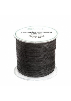 Sznurek nylonowy 0,8mm 100m czarny