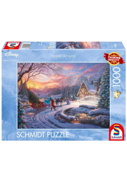 Puzzle 1000 PQ T.Kinkade Kopciuszek powrót do domu na święta 113368
