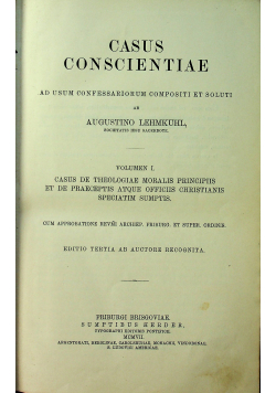 Casus Conscientiae Volumen I 1907 r.