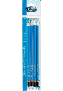 Zestaw 4 ołówków 2H, 2B, HB, HB