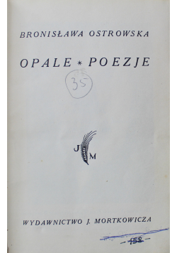 Opale Poezje 1932r