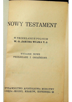 Nowy Testament 1936 r.