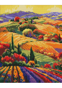 Diamentowa mozaika - Kolorowy krajobraz 40x50cm