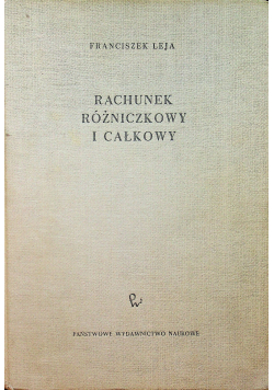 Rachunek różniczkowy i całkowy