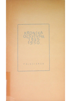 Kronika Olsztyna 1945-1950