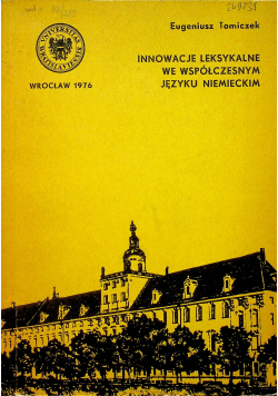 Innowacje leksykalne we współczesnym języku niemieckim
