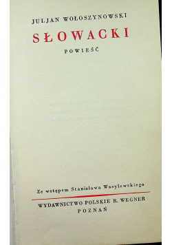 Słowacki powieść 1929 r