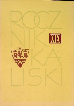 Rocznik kaliski Tom XIX