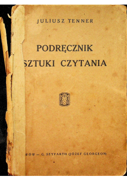 Podręcznik sztuki czytania 1913 r