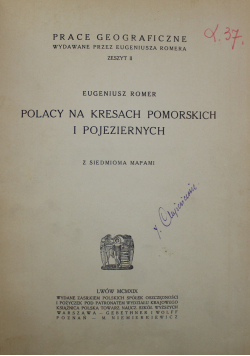 Polacy na kresach pomorskich i pojeziernych 1919 r.