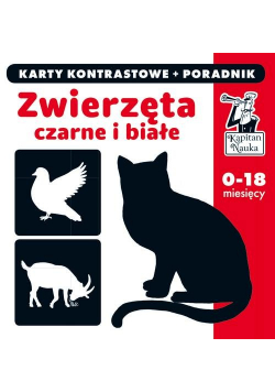 Kapitan Nauka Zwierzęta czarne i białe Karty kontrastowe + poradnik