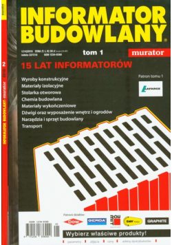 Informator budowlany 2010 tom 1-2