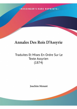 Annales Des Rois D'Assyrie