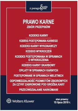 Prawo karne  Zbiór przepisów