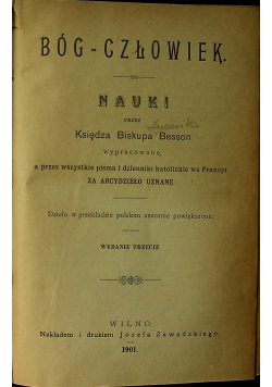 Bóg Człowiek 1901r.