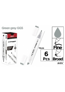 Marker Chromax z 2 końcówk. green grey GG5 (6szt)