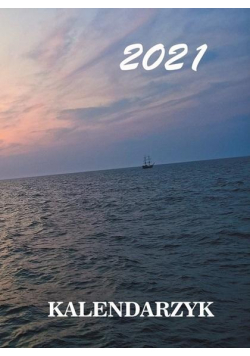 Kalendarz 2021 Kieszonkowy Czarny A7 PROLOG