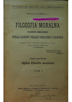 Filozofia moralna 4 tomy 1904 r.