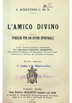 L'Amico Divino 1936 r.
