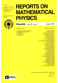 Reports On Mathematical Physics 86/1 - Polska