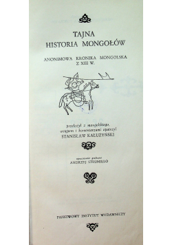 Tajna Historia Monogołów