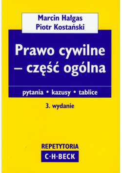 Kostański Piotr - Prawo cywilne: Część ogólna