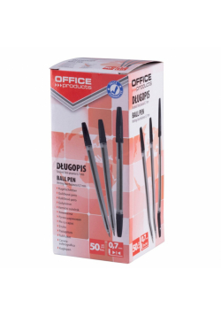 Paczka długopis Office Products czarny 50 sztuk