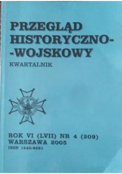 Przegląd historyczno wojskowy Kwartalnik Rok VI Nr 4 209