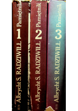 Radziwiłł Pamiętniki 3 tomy
