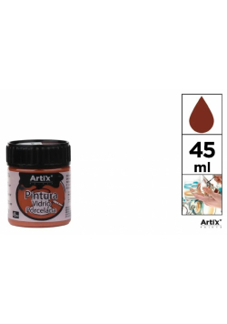 Farba do szkła i ceramiki 45ml brązowa (6szt)