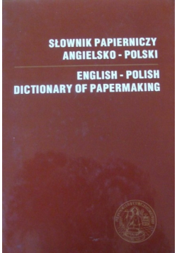 Słownik papierniczy angielsko polski