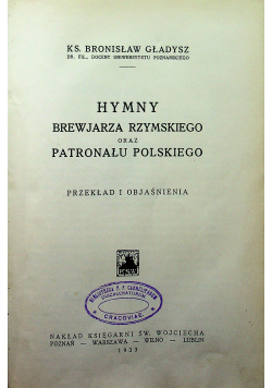Hymny brewjarza rzymskiego 1933r