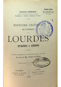 Lourdes Apparitions & Guerisons 1908 r.