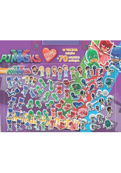 Pj masks Książka i 70 miękkich naklejek Nowa