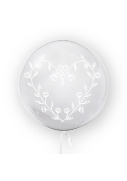 Balon 45cm Serce kwiatowe TUBAN