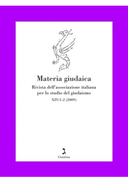 Materia giudaica XIV / 1 - 2