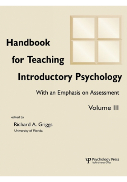 Handbook for Teaching Introductory Psychology