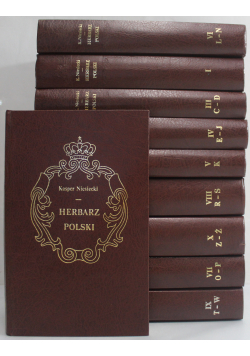 Herbarz Polski tom od 1 do 10 Reprint z ok 1839 r