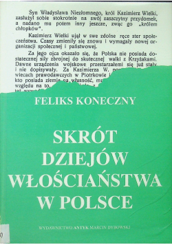 Skrót dziejów włościaństwa w Polsce reprint z 1921 r