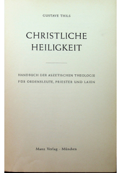 Christliche Heiligkeit