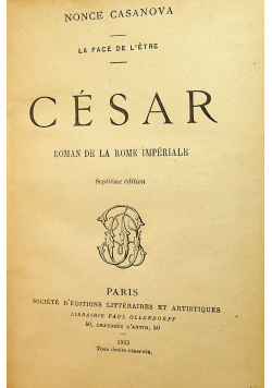 Cesar Roman de la Rome Imperiale 1903 r