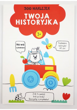 Twoja historyjka Na wsi z pieskiem 300 naklejek Wiek 3+ czerwona