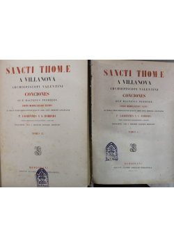 Santi Thome A Villanova Conciones 1850r Tom I i II