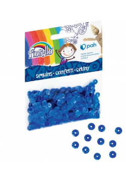 Confetti cekiny kółko niebieskie FIORELLO